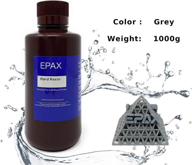 Alt view image 2 of 6 - 3D Printer Hard Resin for LCD 3D printers, 1KG GREY