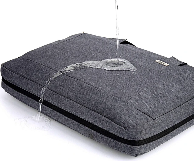 Alt view image 6 of 7 - 17.3-17 Inch Laptop Bag Computer Bag MacBook Bag Gray