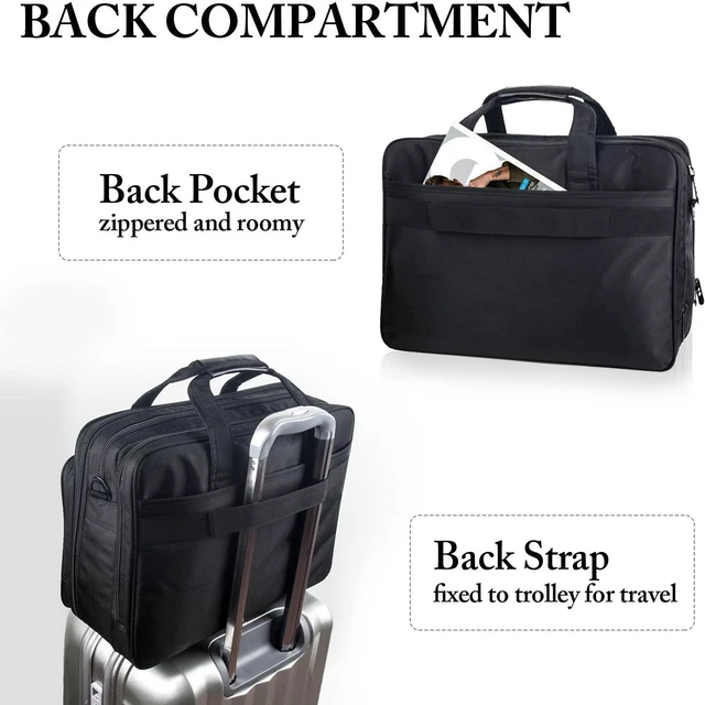 Alt view image 5 of 7 - Gaming Laptop Briefcase 18 Inch Expandable Extra Large Laptop Case