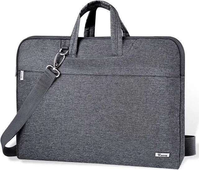 Main image of Laptop Bag 17 17.3 Inch Water-resistant Laptop Sleeve Case with Shoulder Straps & Handle Computer Case Cover Slim Briefcase Compatible with 17-18 Hp    Grey