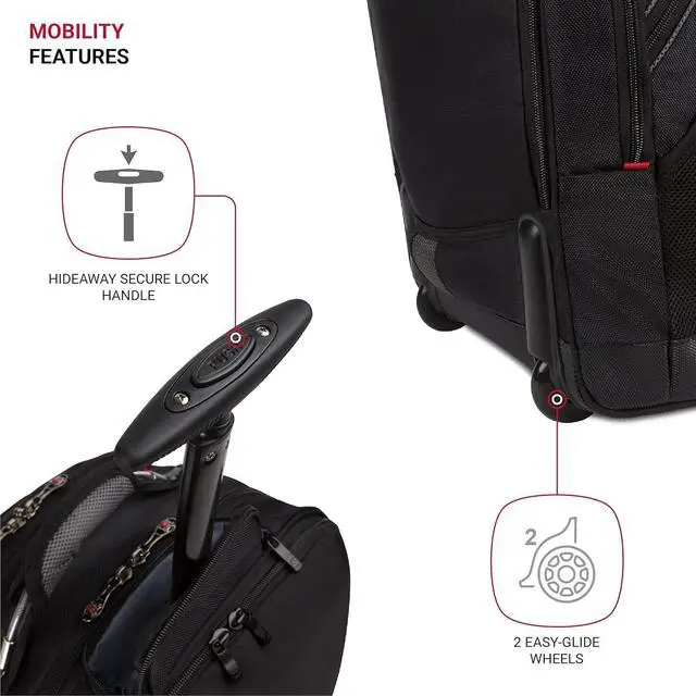 Alt view image 2 of 7 - Wenger Luggage Synergy 18-Inch, Black/Grey, 16