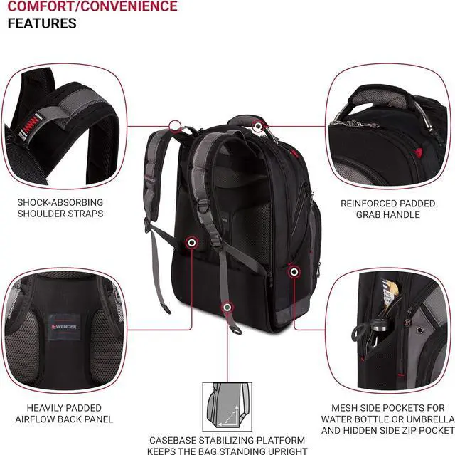 Alt view image 3 of 7 - Wenger Luggage Synergy 18-Inch, Black/Grey, 16