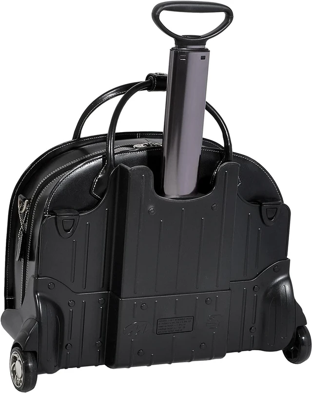 Alt view image 3 of 7 - McKlein Glen Ellyn 15.6" Leather Detachable-Wheeled Women'S Case, Briefcase, 46 cm, Black