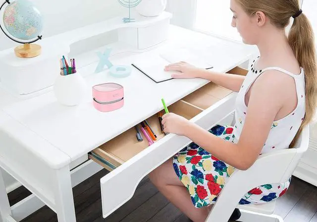 Alt view image 6 of 7 - ODISTAR Mini Desktop Vacuum Cleaner for Table Dust (Pink AA Battery) | Up to 400 Mins Endurance, 360° Rotatable, Cleans desk Dust, eraser Crumbs, Great for Home/School/Office, Ideal Kids Gift