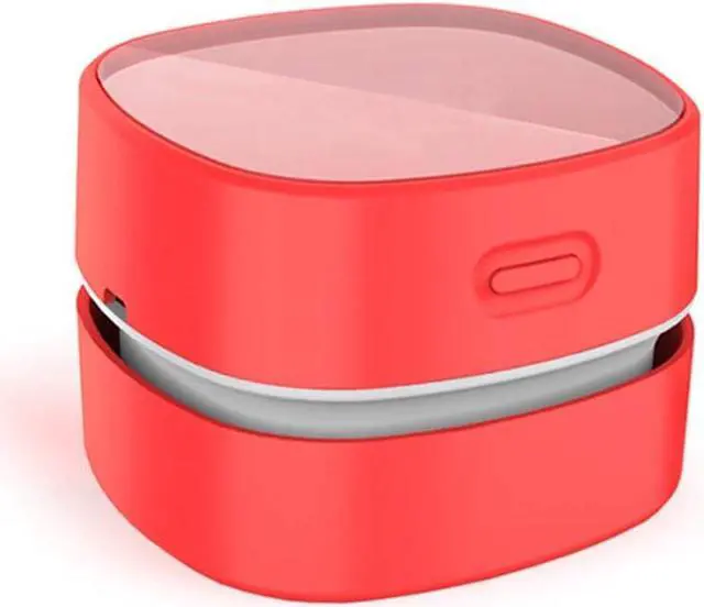 Main image of ODISTAR Desktop Vacuum Cleaner,Mini Table dust Sweeper Energy Saving,High Endurance up to 400 mins,Cordless&360º Rotatable for Cleaning Hairs,Crumbs,Computer Keyboard of Kids Gift(Red Charging)