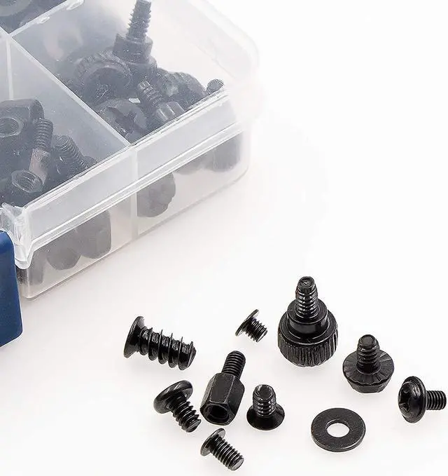 Alt view image 6 of 6 - 400Pcs Computer Screws Standoffs Kit SSD Screw for Universal Motherboard PC Computer Case Screw Fan CD-ROM with Screwdriver