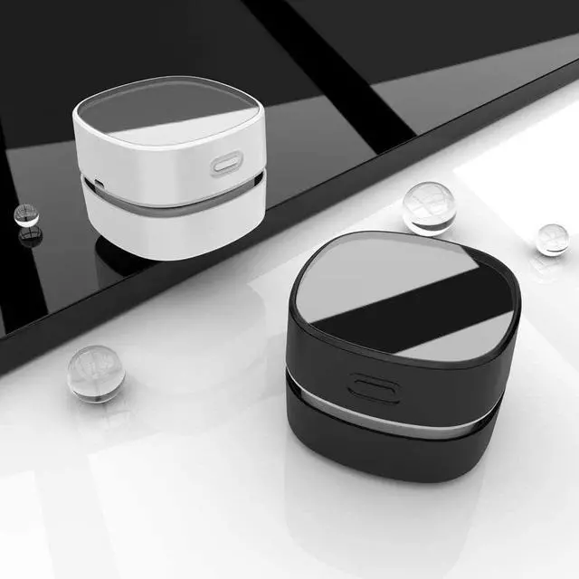 Alt view image 7 of 7 - ODISTAR Desktop Vacuum Cleaner,Mini Table dust Sweeper Energy Saving,High Endurance up to 400 mins,Cordless&360º Rotatable Design for Cleaning Hairs,Crumbs,Computer Keyboard (Black Charging)