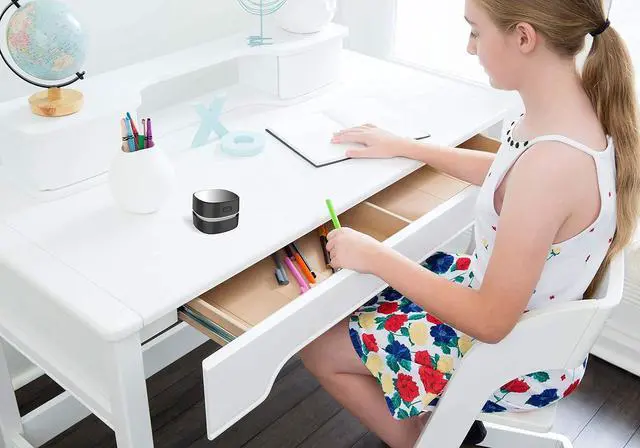 Alt view image 6 of 7 - ODISTAR Desktop Vacuum Cleaner,Mini Table dust Sweeper Energy Saving,High Endurance up to 400 mins,Cordless&360º Rotatable Design for Cleaning Hairs,Crumbs,Computer Keyboard (Black Charging)