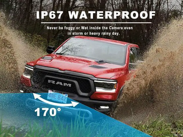 Alt view image 5 of 7 - GLK License Plate Backup Camera HD Front Rear View Reverse Camera with 7 LED Night Vision 170 Degree Viewing Angle, Waterproof, for Cars