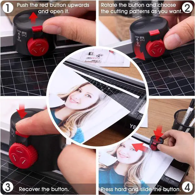 Alt view image 5 of 7 - Laminator Machine for A3/A4/A6, YE381 Thermal Laminating Machine for Home Office School Use with 50 Pouches, Paper Trimmer and Corner Rounder (Black-5) (Black-6)