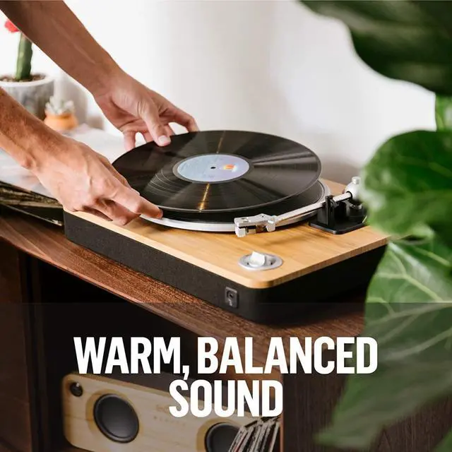 Alt view image 10 of 15 - House Of Marley Stir It Up Turn Table, EM-JT000-SB