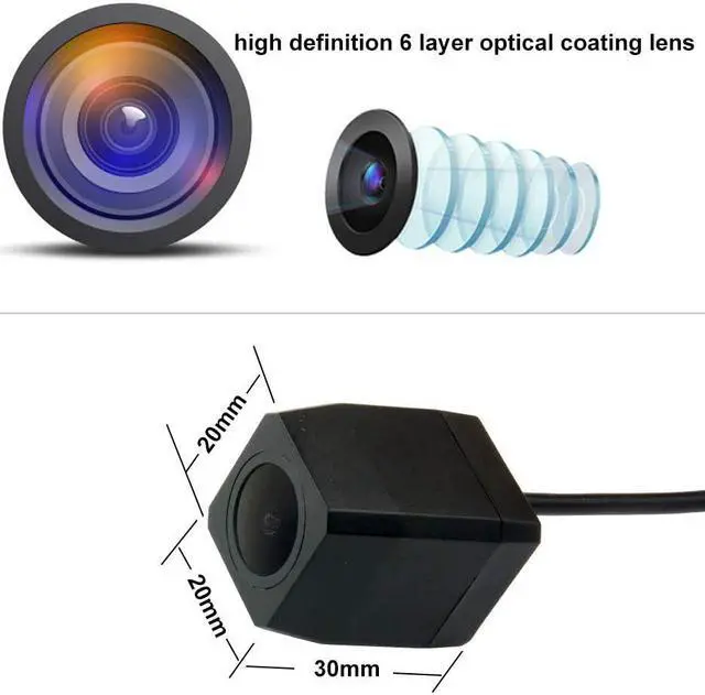 Alt view image 3 of 7 - Full HD Car Rear View Camera for Toyota 4Runner/Hilux Surf/Toyota Fortuner SW4 / Toyota Innova & Waterproof and Shockproof Reversing Backup Camera (Full HD Camera)