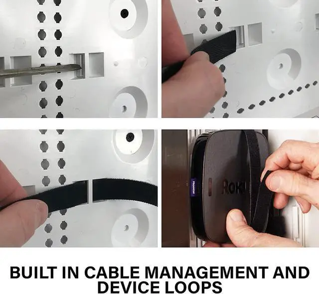 Alt view image 6 of 7 - Legrand - OnQ 9 In. Media Enclosure, Wall Cable Management to Organize System Devices, Home Networking Panel Dual Purpose In Wall Enclosure for Device Storage, Media Box, White, ENP0905NAV1