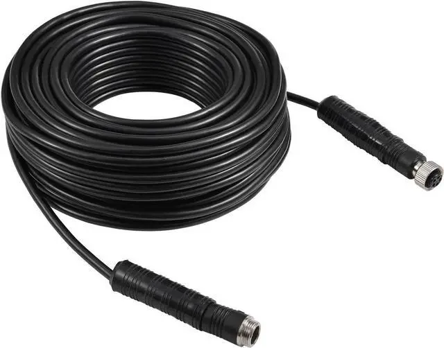 Main image of DALLUX Backup Camera Cable 4PIN Video Power Aviation Extension Wire for Vehicle Car Camper Bus Van Truck Motorhome Trailer RV Reverse Rearview Monitor CCTV System Waterproof Shock Proof 20m 65.7ft