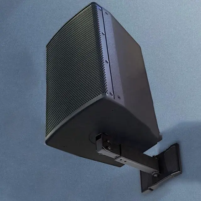 Alt view image 7 of 7 - HW-339 Speaker Wall Mount, Wall Mount Speakers Brackets Support up to 100lbs Swivel & Tilt, PA Speaker Wall Mount for Large Speakers, Mounting Screws Hidden(2 Packs, Black)