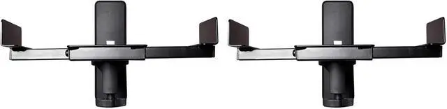 Alt view image 7 of 7 - Rockville RHSB8 Adjustable Wall Mount Speaker Brackets (Pair), 180-Degree Swivel, 10-Degree Tilt, 40lb Capacity, Perfect for Home Theater and Studio Monitors