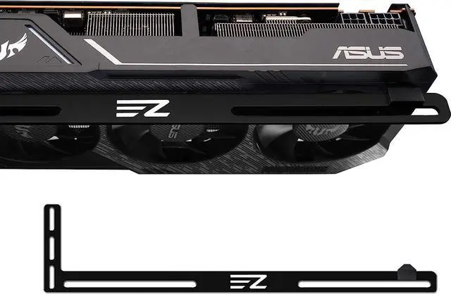 Main image of GPU Holder,Graphics Card Brace Support,Video Card Holder,GPU VGA Bracket for Custom Desktop PC Gaming-3mm Aluminum-Black