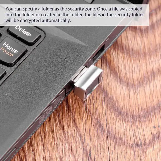 Alt view image 2 of 7 - USB Fingerprint Reader, Portable Security Key Biometric Fingerprint Scanner Support Windows 10 32/64 Bits with Latest Windows Hello Features