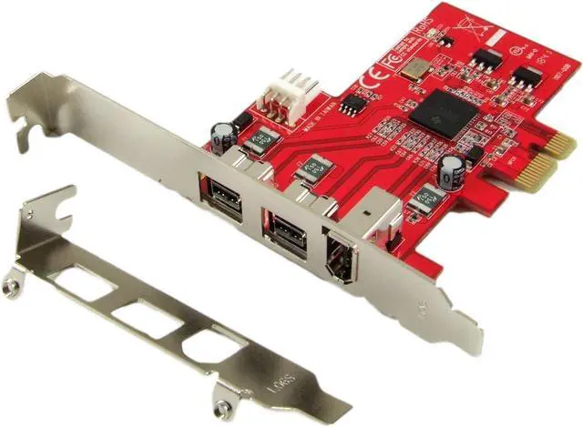 Main image of PEX-FW107 1394b & 1394a 3-Port PCI Express (PCIe) Low Profile FireWire Host Adapter Card - TI XIO2213 Chipset