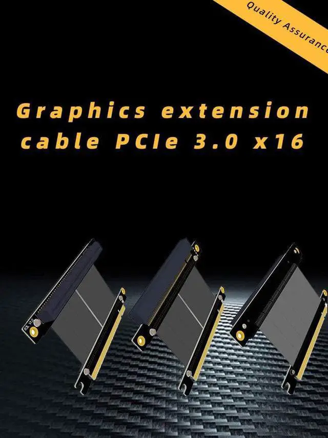 Alt view image 2 of 6 - ADT-LINK PCI-E X16 to 16X 3.0 Male to Female Riser Extension Cable Graphics Card Computer Chassis PCI Express Extender Ribbon 128G/Bps (R33SL 5CM)