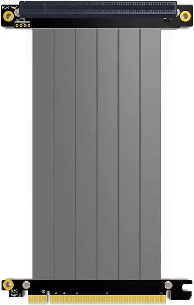 Main image of ADT-LINK PCI-E X16 to 16X 3.0 Male to Female Riser Extension Cable Graphics Card Computer Chassis PCI Express Extender Ribbon 128G/Bps (R33SR 30CM)