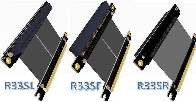 Alt view image 3 of 5 - ADT-LINK PCI-E X16 to 16X 3.0 Male to Female Riser Extension Cable Graphics Card Computer Chassis PCI Express Extender Ribbon 128G/Bps (R33SF 5CM)
