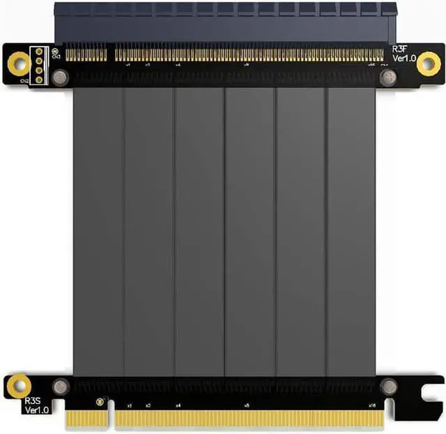 Main image of ADT-LINK PCI-E X16 to 16X 3.0 Male to Female Riser Extension Cable Graphics Card Computer Chassis PCI Express Extender Ribbon 128G/Bps (R33SF 10CM)