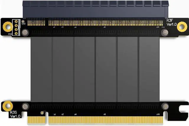 Main image of ADT-LINK PCI-E X16 to 16X 3.0 Male to Female Riser Extension Cable Graphics Card Computer Chassis PCI Express Extender Ribbon 128G/Bps (R33SF 5CM)