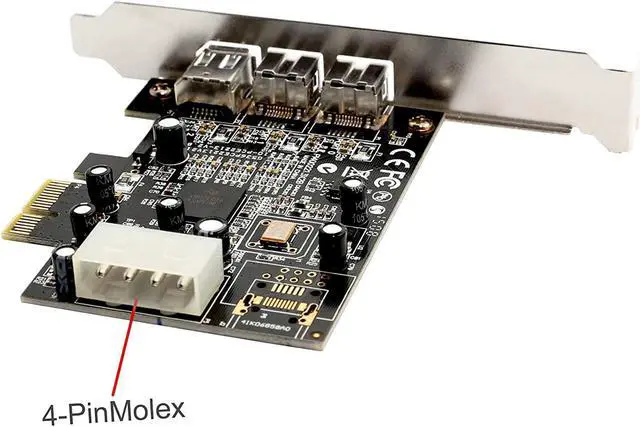 Alt view image 4 of 7 - Syba SY-PEX30016 3 Port IEEE 1394 Firewire 1394B & 1394A PCIe 1.1 x1 Card TI XIO2213B Chipset Requires Legacy Driver for Windows 8 10