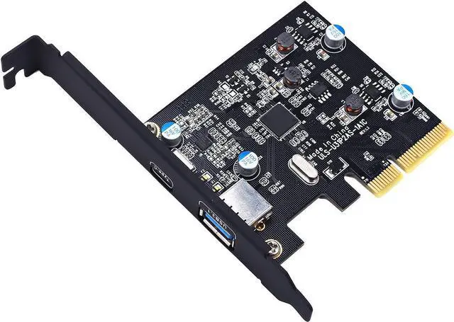 Main image of TOTOVIN PCI-E PCI Express to USB 3.1 Gen 2 (10 Gbps) Type A+Type C Expansion Card Asmedia Chipset for Windows 7/8/8.1/10/Linux Kernel (Type A+Type C)