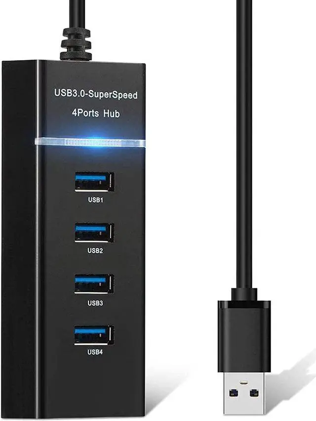 Alt view image 6 of 6 - PS4/PS5 USB Hub, ApexOne 4-Port USB 3.0 Hub High Speed 5Gbps USB Splitter Adapter for PS4/PS5, Xbox One/360, Mouse, Keyboard, Laptop, Notebook PC, Moblie HDD, MacBook, Mac Pro/Mini, iMac, Surface Pro