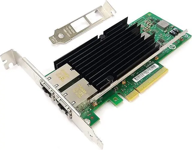 Alt view image 2 of 5 - Dual Port 10GbE RJ-45 PCI-Express x 8 Gigabit Ethernet Server Adapter Dual Port Network Interface Controller Card for X540 Chipset, Compare to Intel X540-T2