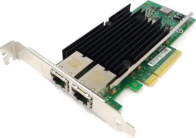 Alt view image 3 of 5 - Dual Port 10GbE RJ-45 PCI-Express x 8 Gigabit Ethernet Server Adapter Dual Port Network Interface Controller Card for X540 Chipset, Compare to Intel X540-T2