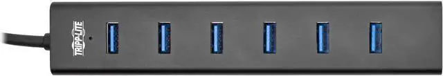 Alt view image 2 of 2 - Tripp Lite 7-Port Portable USB 3.0 SuperSpeed Mini Hub/Splitter Portable Aluminum 5 Gbps Data Transfer, Black