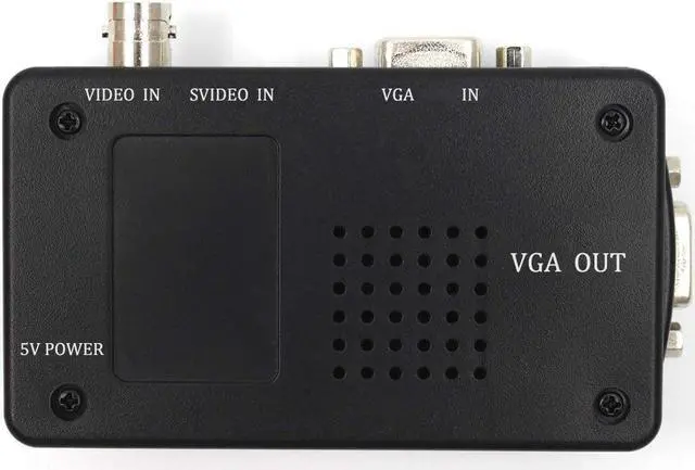 Alt view image 4 of 7 - Portable BNC to VGA Video Converter Composite S-Video Input to PC VGA Out Adapter Digital Switch Box for PC MACTV Camera DVD DVR