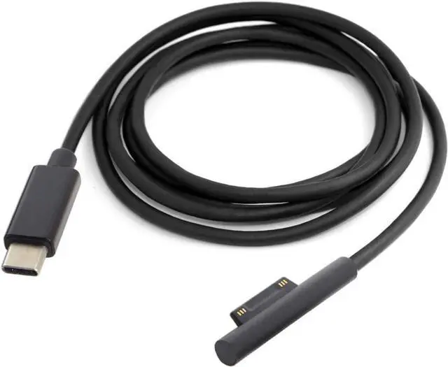 Alt view image 2 of 7 - USB 3.1 Type C USB-C DC 12-15V to Surface Pro3 Pro4 Pro5 Pro6 Book Cable 1.8m