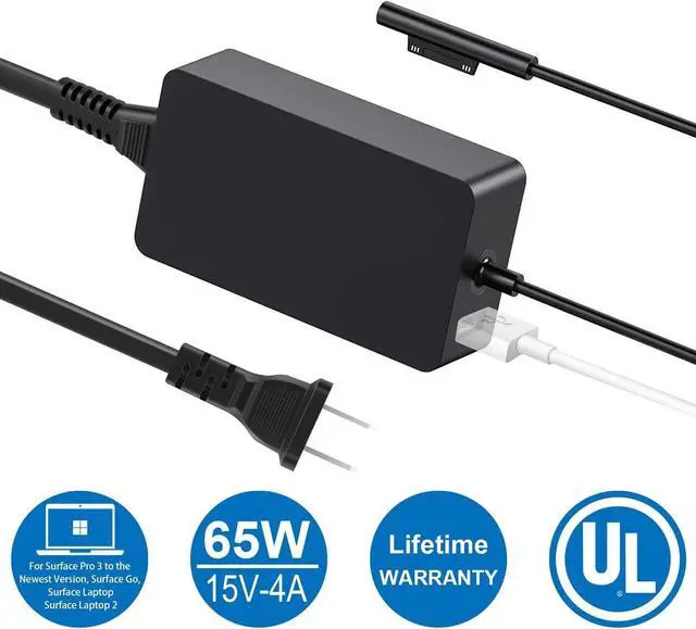 Alt view image 5 of 6 - Sehonor Surface Pro Charger 65W Replacement for Microsoft Surface Pro 3/4/5/6/7/X Power Supply Adapter, Compatible for Microsoft Surface Laptop 1/2/3/Tablet,Works with 65W/44W/36W/24W