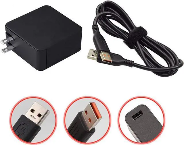 Alt view image 5 of 6 - AC Charger Fit for Lenovo Yoga 900 900-13ISK 900-13ISK2 Yoga 4 Pro 900-13 900-131SK ADL65WCC ADL40WCC ADL40WDB ADL40WDA ADL40WLC GX20H34904 80MK 80UE 65W Laptop Power Supply Adapter Cord