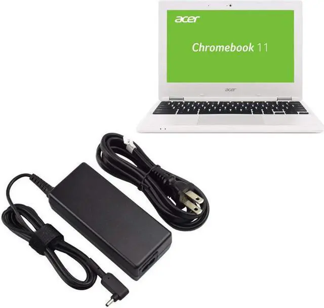 Alt view image 4 of 6 - 45W 19V 2.37A AC Charger for Acer Chromebook 14 CB3-431 CB3-431-C5FM CB3-431-C0AK CB3-431-C3WS CB3-431-C5EX Laptop Power Supply Cord