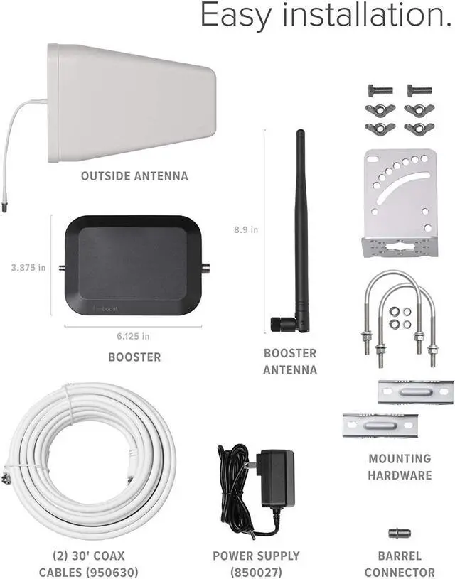 Alt view image 2 of 7 - Home Studio - Cell Phone Signal Booster | Boosts 4G LTE & 5G for all U.S. & Canadian Networks - Verizon, AT&T, T-Mobile & more | Made in the U.S. | FCC Approved (model 470166)