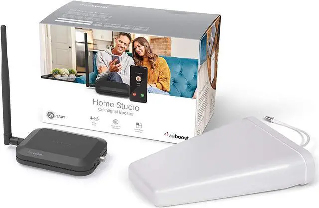 Main image of Home Studio - Cell Phone Signal Booster | Boosts 4G LTE & 5G for all U.S. & Canadian Networks - Verizon, AT&T, T-Mobile & more | Made in the U.S. | FCC Approved (model 470166)