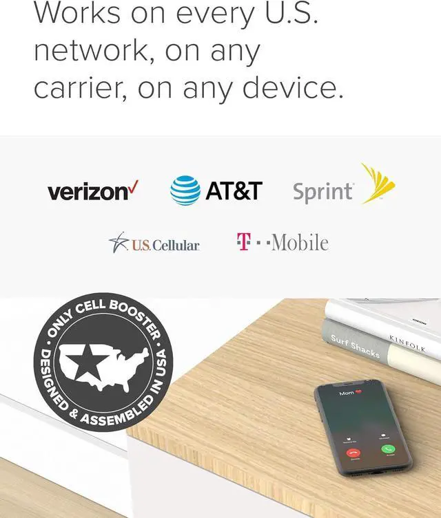 Alt view image 6 of 7 - Home Studio - Cell Phone Signal Booster | Boosts 4G LTE & 5G for all U.S. & Canadian Networks - Verizon, AT&T, T-Mobile & more | Made in the U.S. | FCC Approved (model 470166)