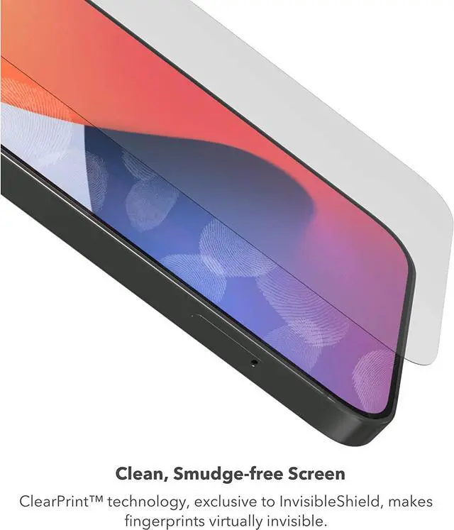Alt view image 4 of 7 - ZAGG InvisibleShield Glass Elite Privacy+ - Privacy Screen Protector for iPhone 12 Pro, 12, 11, XR  3X Impact Protection (200106681)