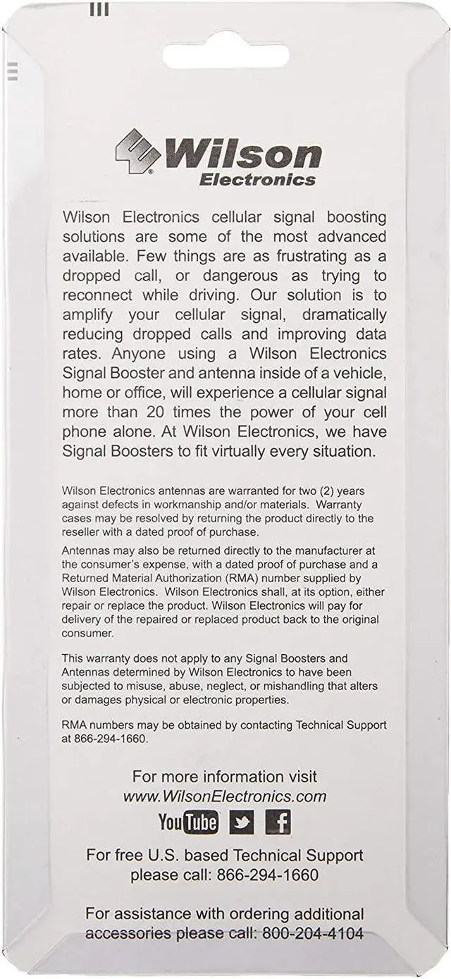 Alt view image 3 of 5 - Wilson Desktop Cellular Antenna 700 2100 Mhz With 5 Foot Cable and SMA Male Connector
