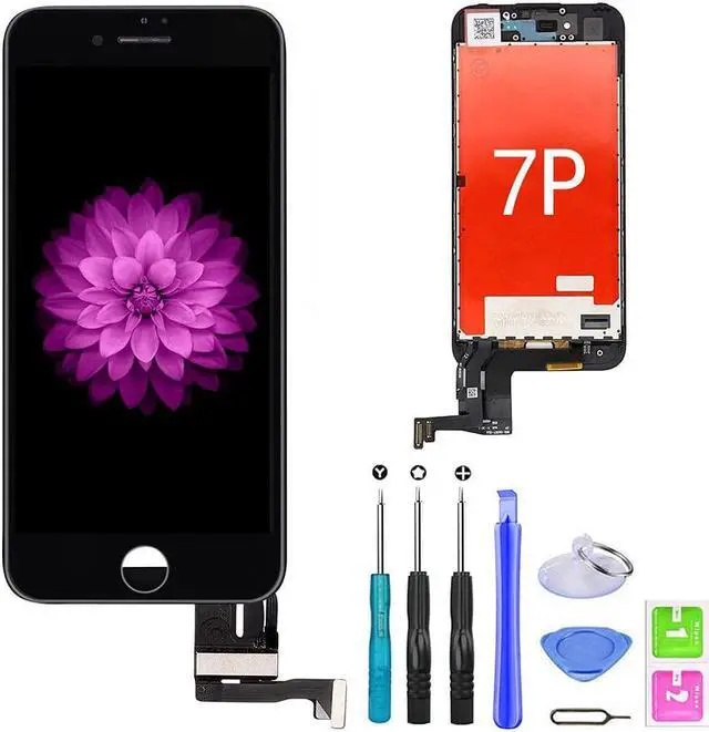 Main image of Compatible with iPhone 7 Plus Screen Replacement Black5.5, LCD Display & Touch Screen Digitizer Frame Assembly Set with 3D Touch Free Repair Tools