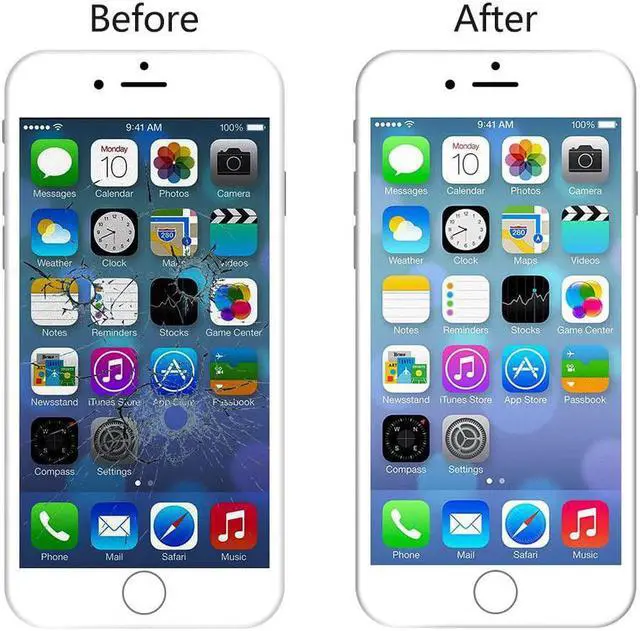 Alt view image 2 of 6 - White Replacement LCD Screen Compatible with iPhone 6S Plus 5.5 Inch Display Digitizer Assembly Full Complete Front Glass with Repair Tools