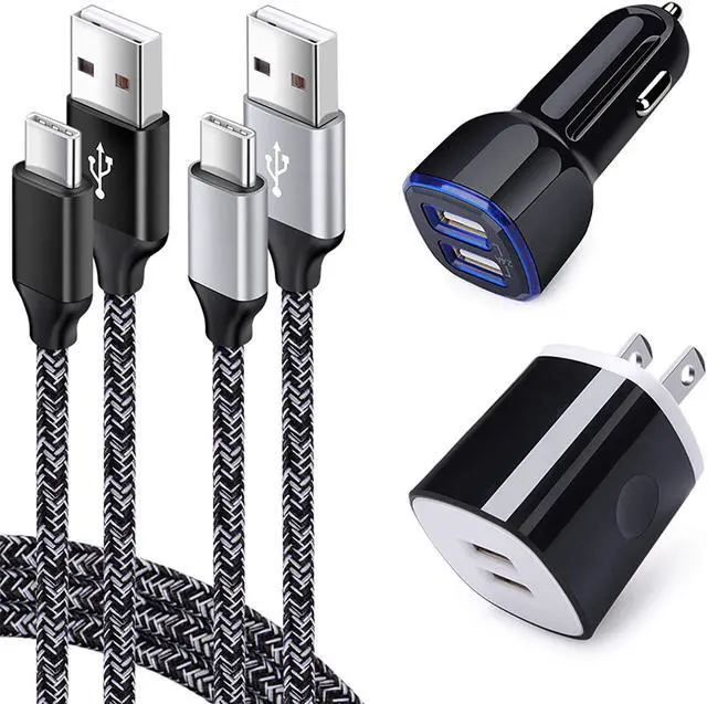 Main image of Type C Charger for LG G8 G9 G7 V60 V50 V40 V35 V30 ThinQ Stylo 6 5 4, Samsung Galaxy S25 S24 S23 S22 S21 S20 Ultra A16 5G A15 A14 A35 A55 A54, Charging Block, Car Adapter, USB C Fast Charging Cables