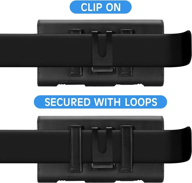 Alt view image 5 of 6 - Phone Holster for Galaxy A73 5G A72 A23 A54 A42 A14 A03 A04s F13 iPhone 17 Pro Max 16 Pro Max 15 Pro Max 15 Plus Xs Max Moto G14 Belt Clip Pouch Belt Holder Case (Fits w/Phone Case)