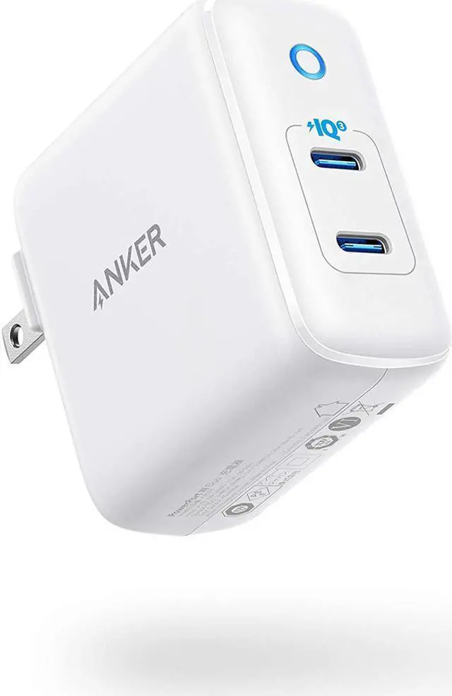 Main image of USB C Charger 40W 2-Port PIQ 3.0 PowerPort III Duo Type C Foldable Fast Charger Power Delivery for iPhone 15/15 Plus/15 Pro/15 Pro Max/14 Galaxy Pixel iPad/iPad Mini and More