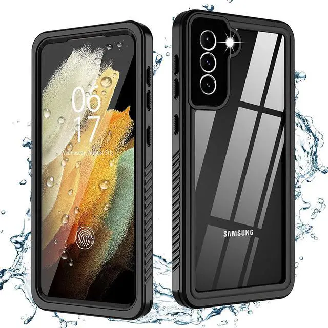 Main image of Oterkin for Samsung Galaxy S21 Waterproof Case with Built-in Screen Protector Dustproof Shockproof 360 Full Body Underwater Case for Samsung S21 5G 6.2inch (2021) Black